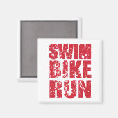 Dun. triathlon magneet (Voorkant / Achterkant)