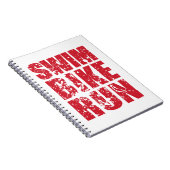 Dun. triathlon notitieboek (Rechterzijde)