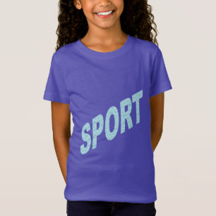 Dun vioolse jersey T-shirt SPORT