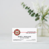 Dun Visitekaartje voor brandbestrijding langs de r (Staand voorkant)