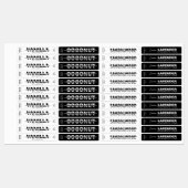 Dun. zwart-wit Logo label (Vel)