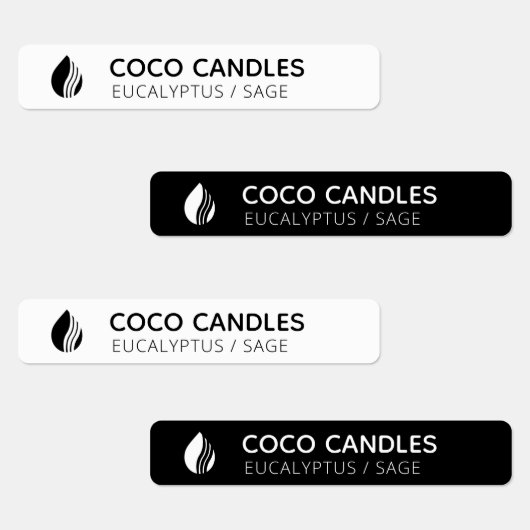 Dun. zwart-wit Logo label (Groep)