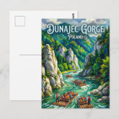 Dunajec-rivierkloof Polen Briefkaart (Voorkant / Achterkant)