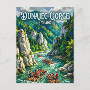 Dunajec-rivierkloof Polen Briefkaart