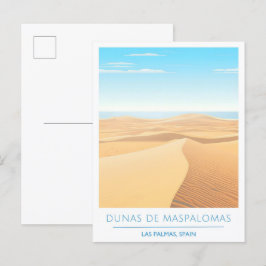 Dunas de Maspalomas Las Palmas Spanje Reizen Briefkaart