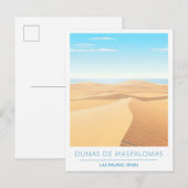 Dunas de Maspalomas Las Palmas Spanje Reizen Briefkaart (Voorkant / Achterkant)