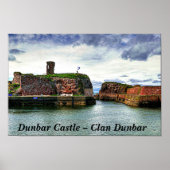 Dunbar Castle - Scottish Clan Dunbar Poster (Voorkant)