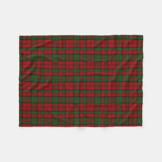 Dunbar Clan Tartan Pset Fleece Blanket (Voorkant (Horizontaal))
