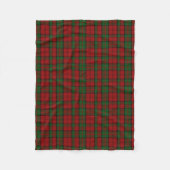 Dunbar Clan Tartan Pset Fleece Blanket (Voorkant)
