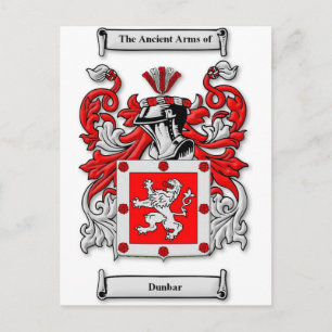 Dunbar Coat of Arms Briefkaart