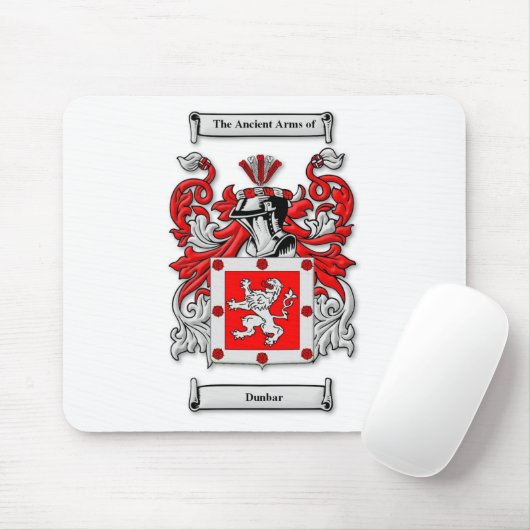 Dunbar Coat of Arms Muismat (Met muis)