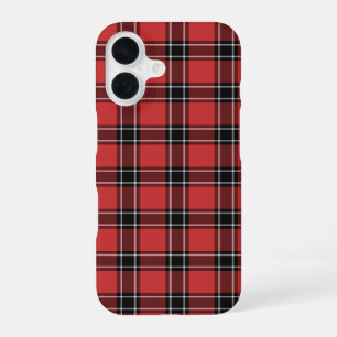 Dunbar District Tartan Rood Schotse Plaid iPhone 16 Hoesje