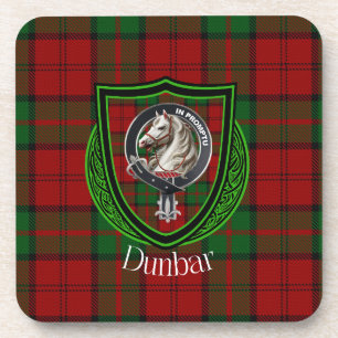Dunbar Schotse Clan Tartan & Wapen Bier Onderzetter
