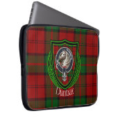 Dunbar Scottish Clan Tartan and Crest  Laptop Sleeve (Voorkant Rechts)