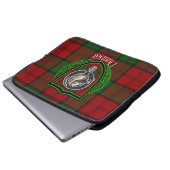 Dunbar Scottish Clan Tartan and Crest  Laptop Sleeve (Voorkant onderkant)
