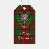 Dunbar Scottish Clan Tartan & Crest Cadeaulabel (Voorkant)