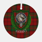 Dunbar Scottish Clan Tartan & Crest Glas Ornament (Achterkant)