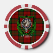 Dunbar Scottish Clan Tartan & Crest Poker Chips (Voorkant)
