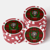 Dunbar Scottish Clan Tartan & Crest Poker Chips (Opstapeling)
