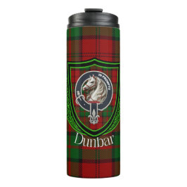 Dunbar Scottish Clan Tartan & Crest Thermosbeker