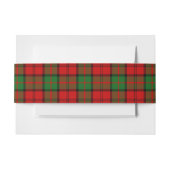 Dunbar Scottish Tartan Belly Band Uitnodigingen Wikkel (Voorkant Voorbeeld)