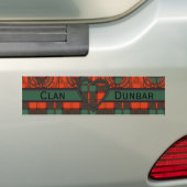 Dunbar Scottish Tartan Bumpersticker (Op auto)