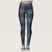 Dunbroch Paars Blue Tartan Leggings (Voorkant)