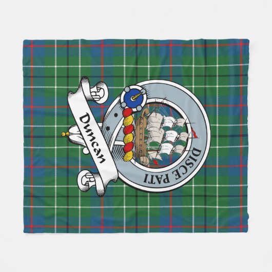Duncan Ancient Clan Badge Tartan Fleece Deken (Voorkant (Horizontaal))