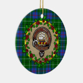 Duncan Clan Badge & Tartan Persoonlijke mas Keramisch Ornament (Rechts)