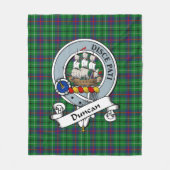 Duncan Clan Badge Tartan Plaid Fleece Deken (Voorkant)