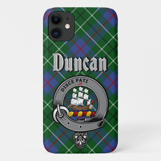 Duncan Clan Badge & Tartan Telefoon Case (Achterkant)