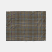 Duncan Clan Brown en Grey Reproduction Tartan Fleece Deken (Voorkant (Horizontaal))