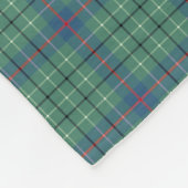 Duncan Clan Lichtgroen en Blauw Oud Tartan Fleece Deken (Hoek)