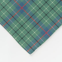 Duncan Clan Lichtgroen en Blauw Oud Tartan