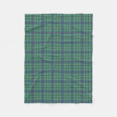 Duncan Clan Lichtgroen en Blauw Oud Tartan Fleece Deken (Voorkant)