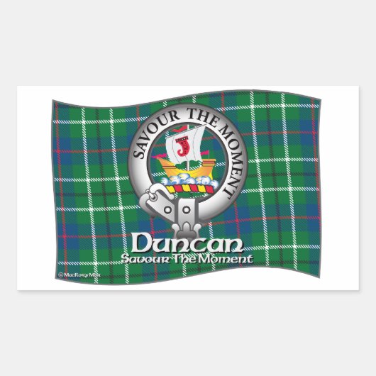 Duncan Clan Rechthoekige Sticker (Voorkant)