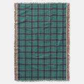 Duncan Clan Royal Blue en Turquoise Modern Tartan Deken (Voorkant Verticaal)