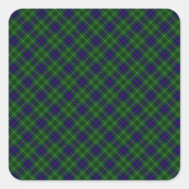 Duncan Clan Tartan Design Print Vierkante Sticker