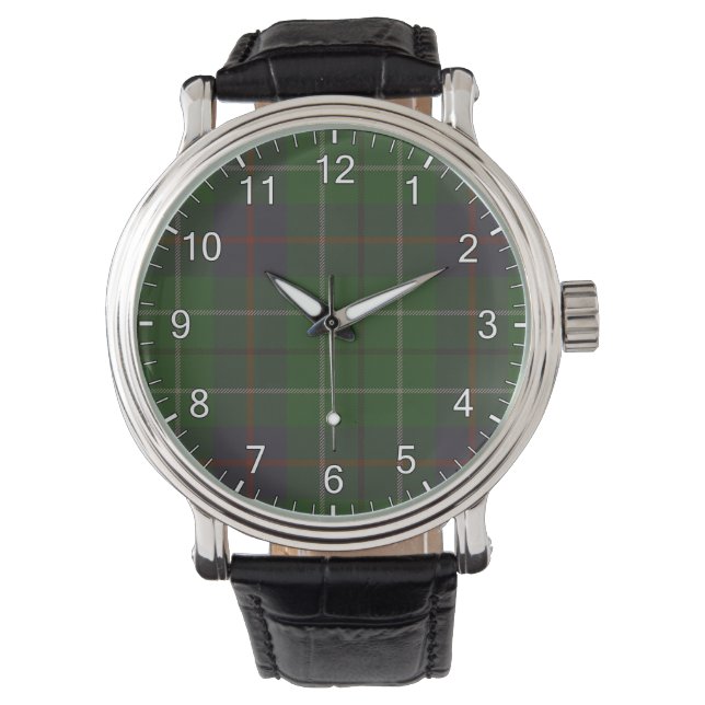 Duncan Clan Tartan Horloge (Voorkant)