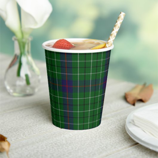 Duncan Clan Tartan Plaid Paper Cups Papieren Bekers (Insitu)