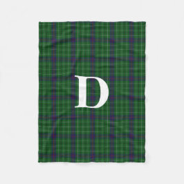 Duncan Clan Tartan Pset Monogram Fleece Blanket