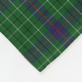 Duncan Clan Tartan Pset Monogram Fleece Blanket Deken (Hoek)