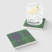 Duncan Clan Tartan Pset Stone Onderzetter (Zijkant)