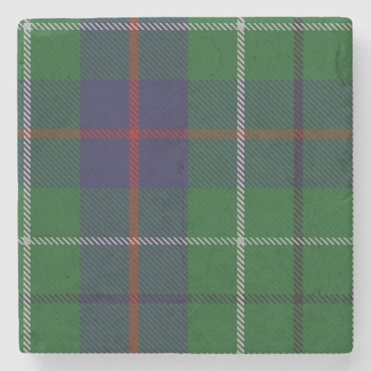 Duncan Clan Tartan Pset Stone Onderzetter (Voorkant)