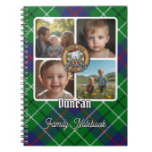 Duncan familiefotocollage notitieboek (Voorkant)