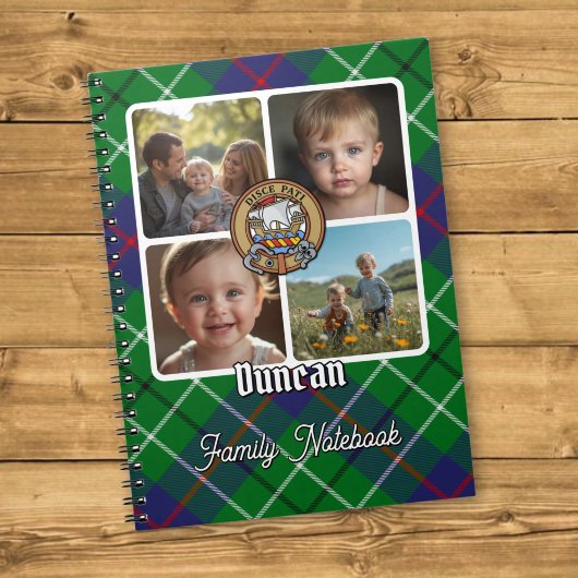 Duncan familiefotocollage notitieboek