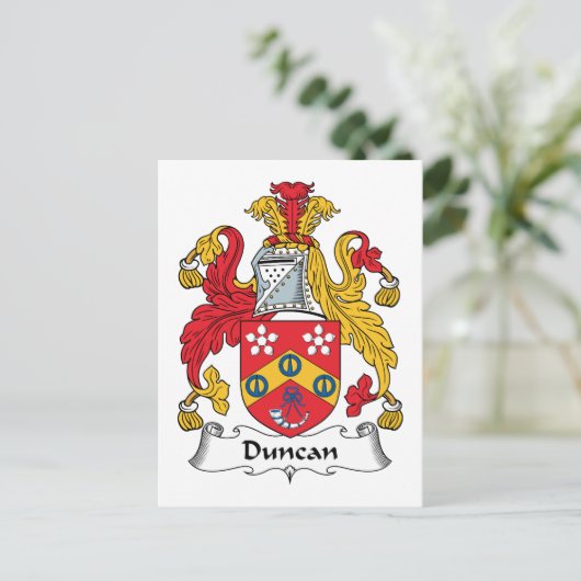 Duncan Family Crest Briefkaart (Staand voorkant)