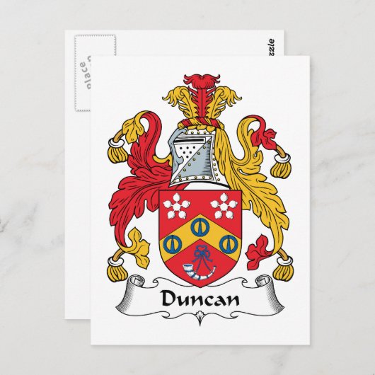 Duncan Family Crest Briefkaart (Voorkant / Achterkant)