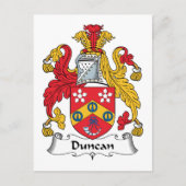 Duncan Family Crest Briefkaart (Voorkant)