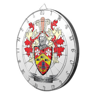 Duncan Family Crest Coat of Arms Dartbord